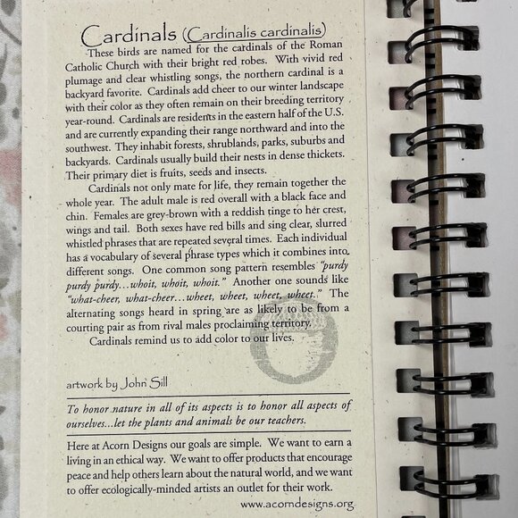 GREAT GIFT! "Cardinal on Dogwood" Writing Journal, 64 pgs - NWT - Picture 2 of 8